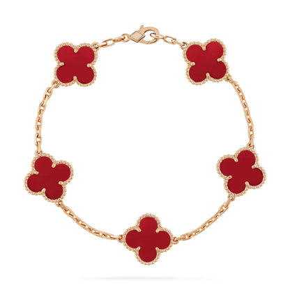[Kincade Jewelery]Kincade 5 MOTIFS RED AGATE  BRACELET