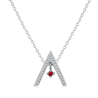 [Kincade Jewelery]Sparkling "A" Shape Necklace