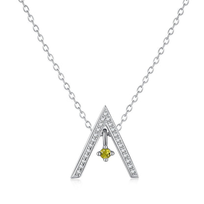[Kincade Jewelrys]Sparkling "A" Shape Necklace