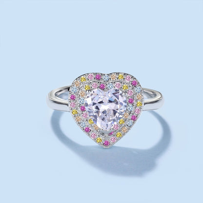 [Kincade Jewelrys]Delicate Ebullient Heart Shape Wedding Ring