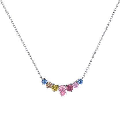 [Kincade Jewelrys]Dainty Colorful Heart Necklace