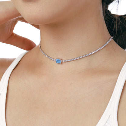 [Kincade Jewelrys]2.0 carat Ornate Emerald Cut Necklace