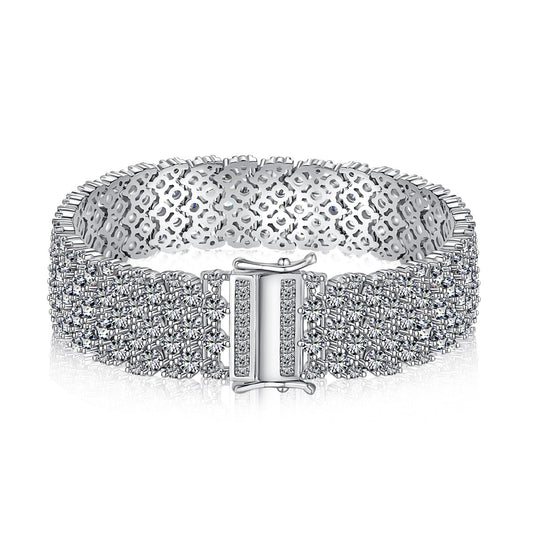 [Kincade Jewelrys]Ornate Elegant Round Cut Party Bracelet