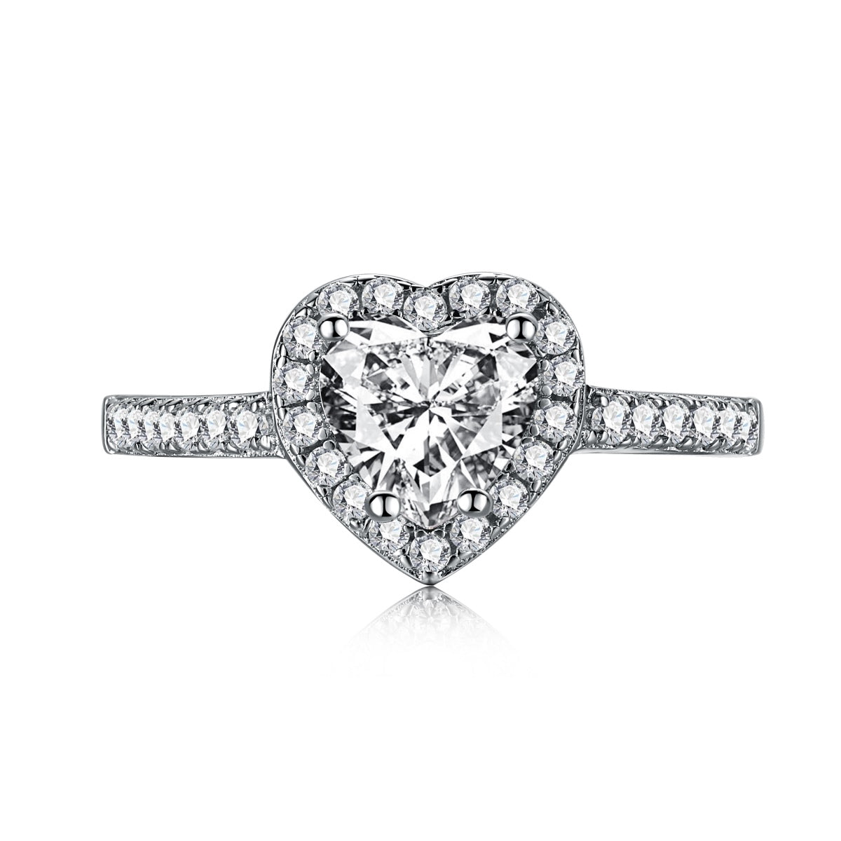 [Kincade Jewelrys]Eternity Splashy Romantic Heart Shape Lover Ring