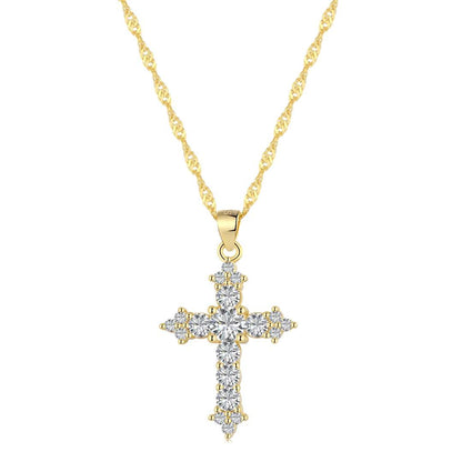 [Kincade Jewelery]Delicate Cross Shape Necklace