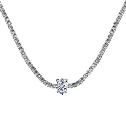 [Kincade Jewelrys]1.0 carat Unique Pear Cut Tennis Necklace