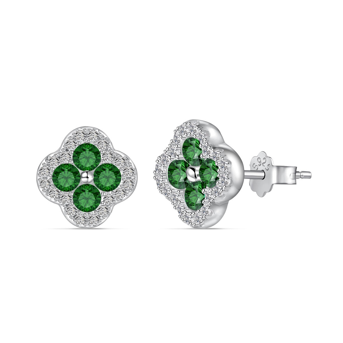 [Kincade Jewelery]Four-Leaf Kincade Flower Shaped Earrings