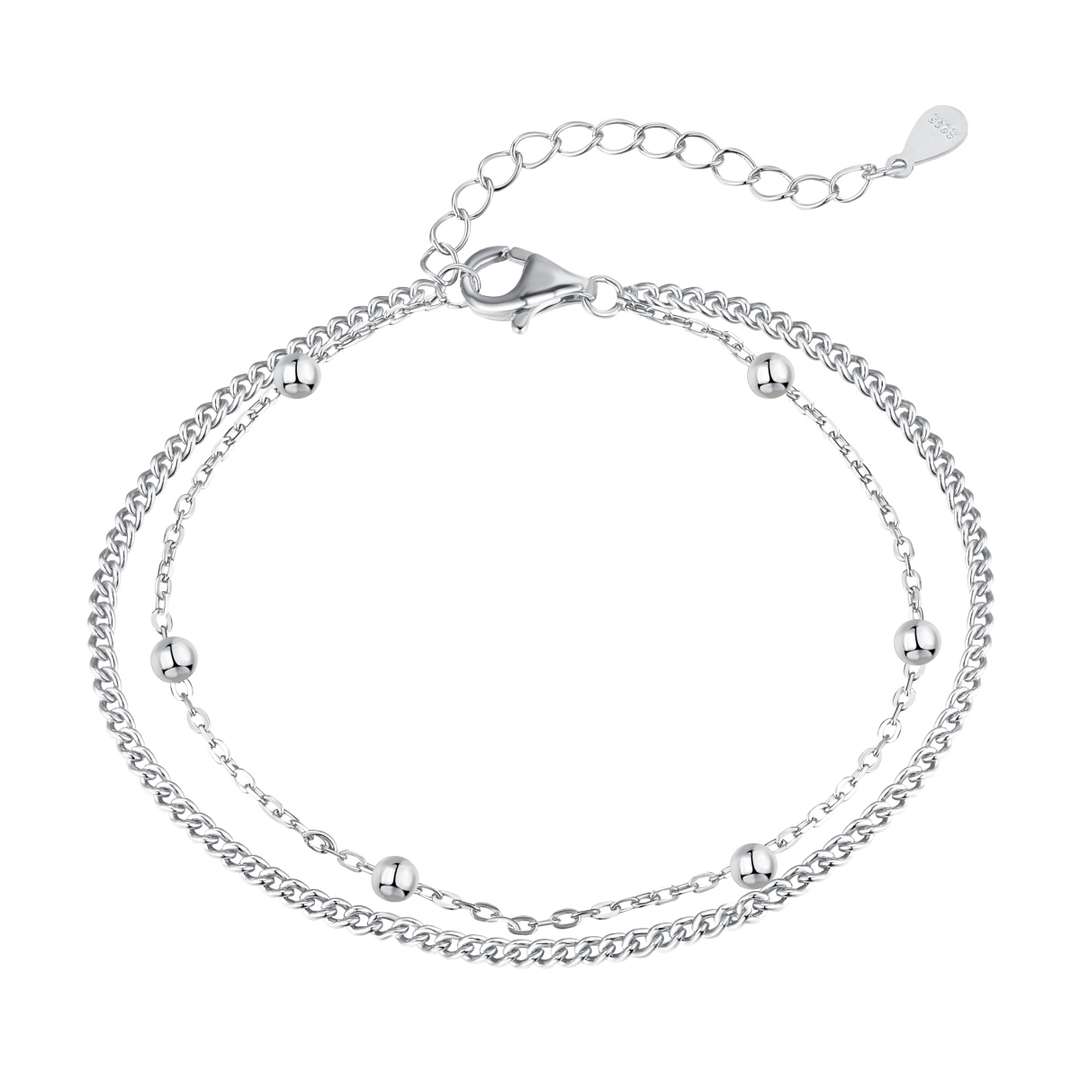 [Kincade Jewelery]Delicate Bead Double Layer Bracelet