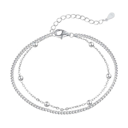 [Kincade Jewelery]Delicate Bead Double Layer Bracelet
