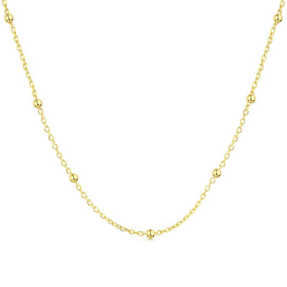 [Kincade Jewelery]Small Bead Clavicle Chain Simple Necklace