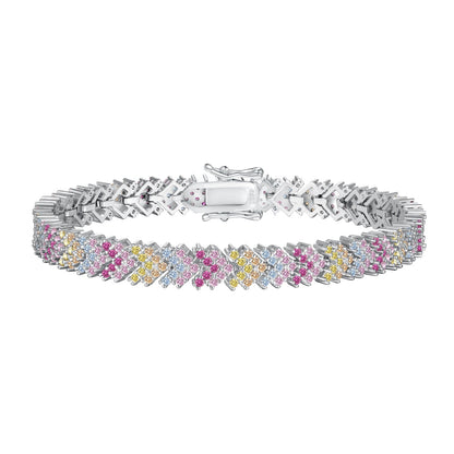 [Kincade Jewelery]Ornate Sparkling Round Cut Party Bracelet