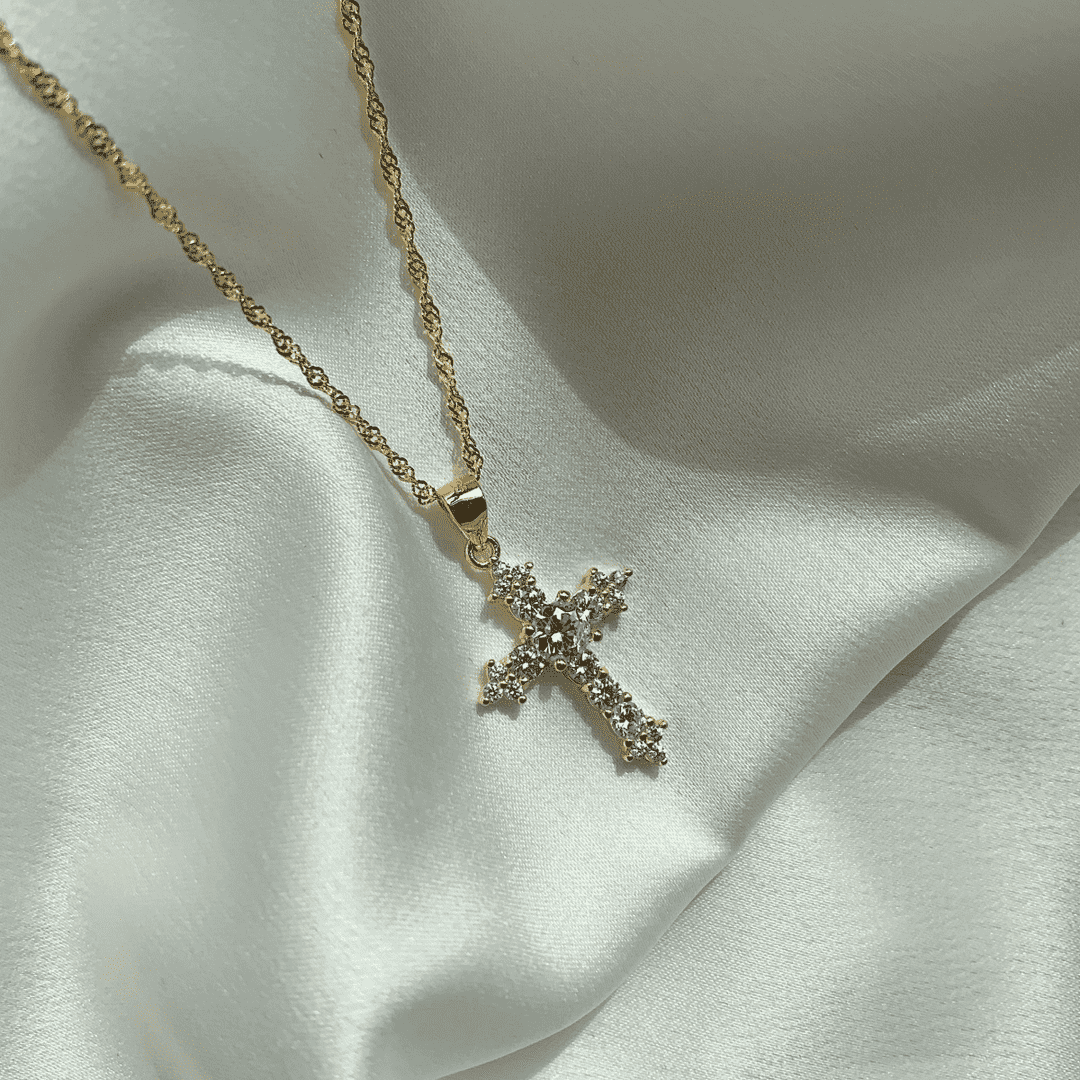 [Kincade Jewelery]Delicate Cross Shape Necklace