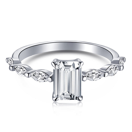 [Kincade Jewelery]1.0 Carat Dainty Resplendent Radiant Cut Daily Ring