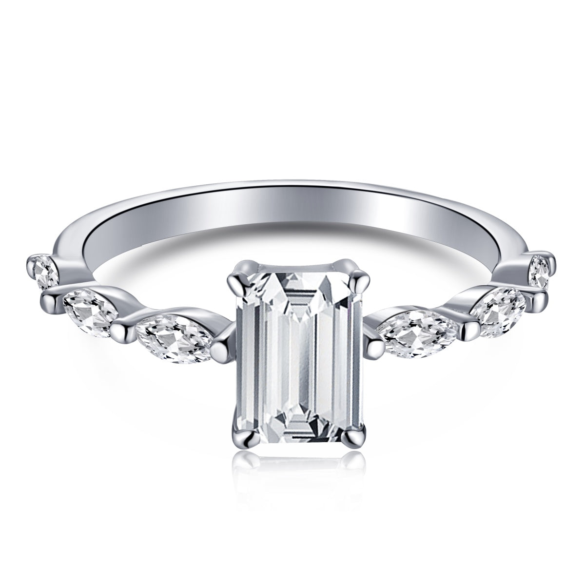 [Kincade Jewelrys]1.0 Carat Dainty Resplendent Radiant Cut Daily Ring