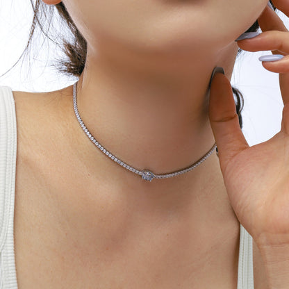 [Kincade Jewelery]1.0 Carat Shining Oval Cut Necklace