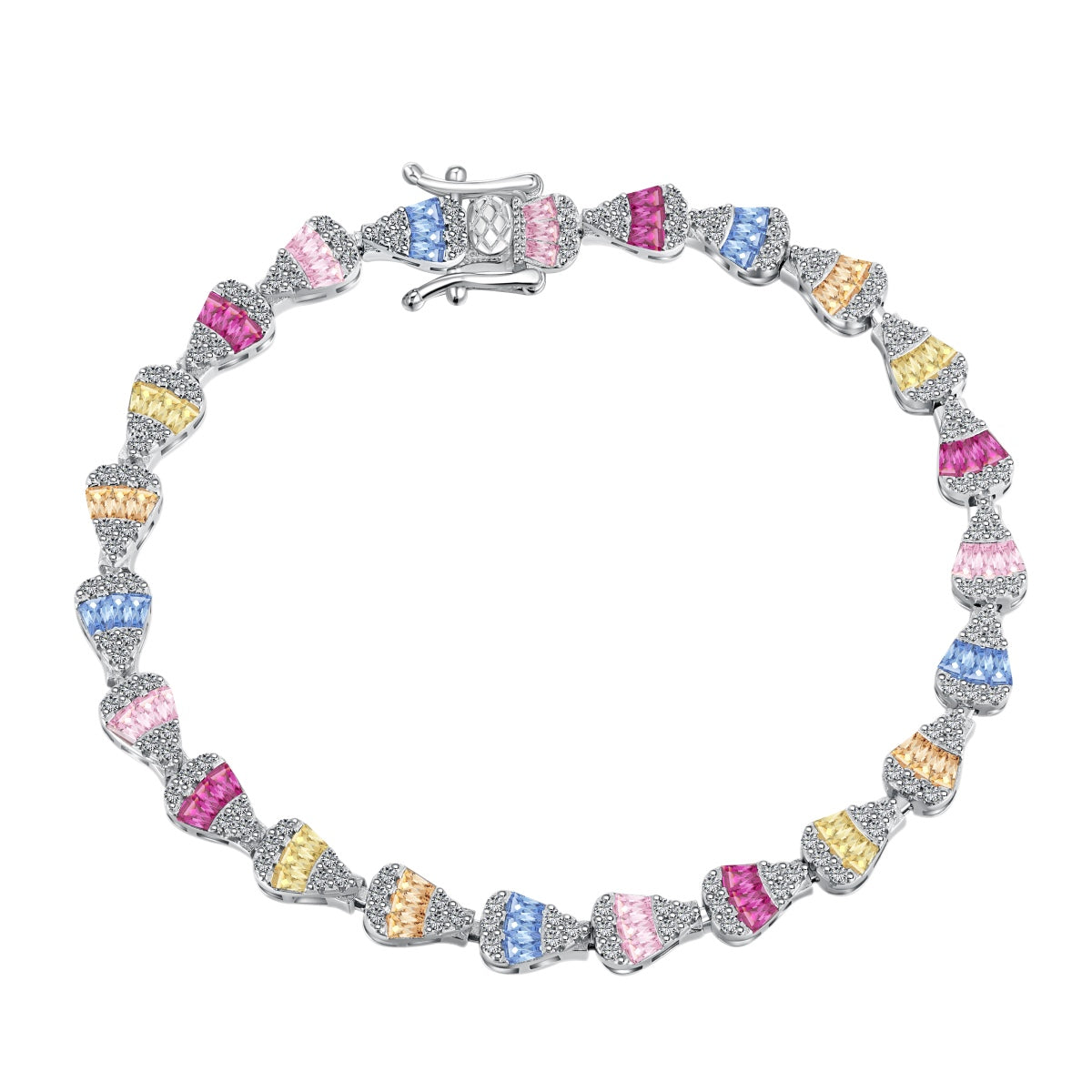 [Kincade Jewelrys]Radiant Water Drop Shape Daily Bracelet