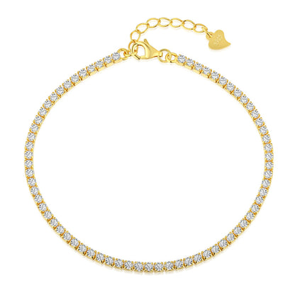 [Kincade Jewelery]Radiant Shinning Princess Cut Tennis Bracelet