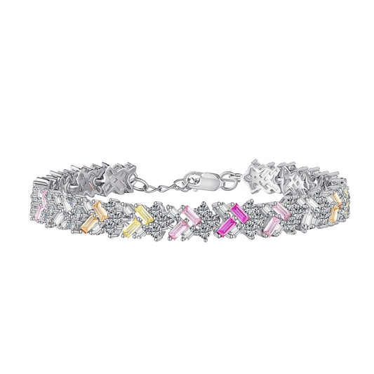 [Kincade Jewelrys]Dazzling Unique Multi Shape Daily Bracelet