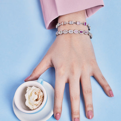 [Kincade Jewelrys]Dainty Charming Emerald Cut Daily Bracelet