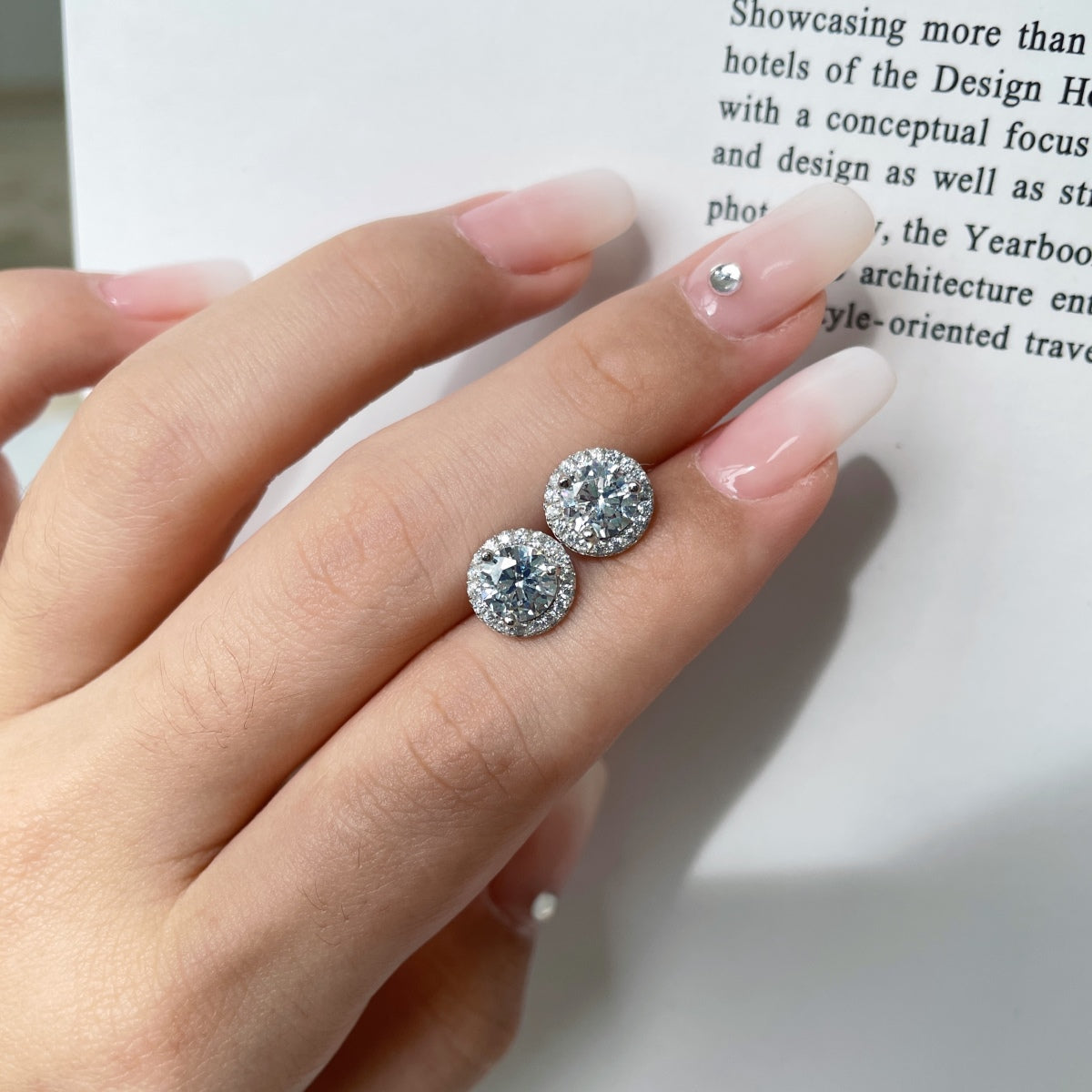 [Kincade Jewelrys]Classic Princess Round Shape Earrings