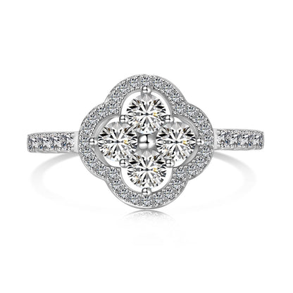 [Kincade Jewelery]Four Leaf Kincade Flower Design Ring