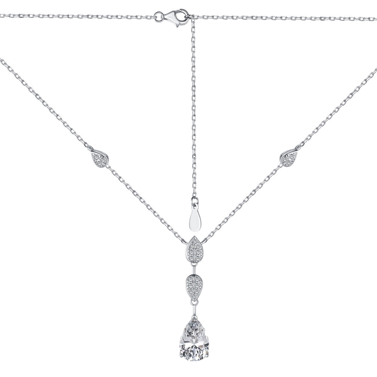 [Kincade Jewelery]Dazzling Pear Cut Necklace