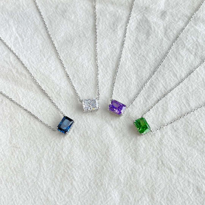 [Kincade Jewelrys]Luxurious Square Shape Colorful Necalack