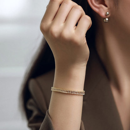 [Kincade Jewelery]Exquisite Emerald Cut Daily Bracelet