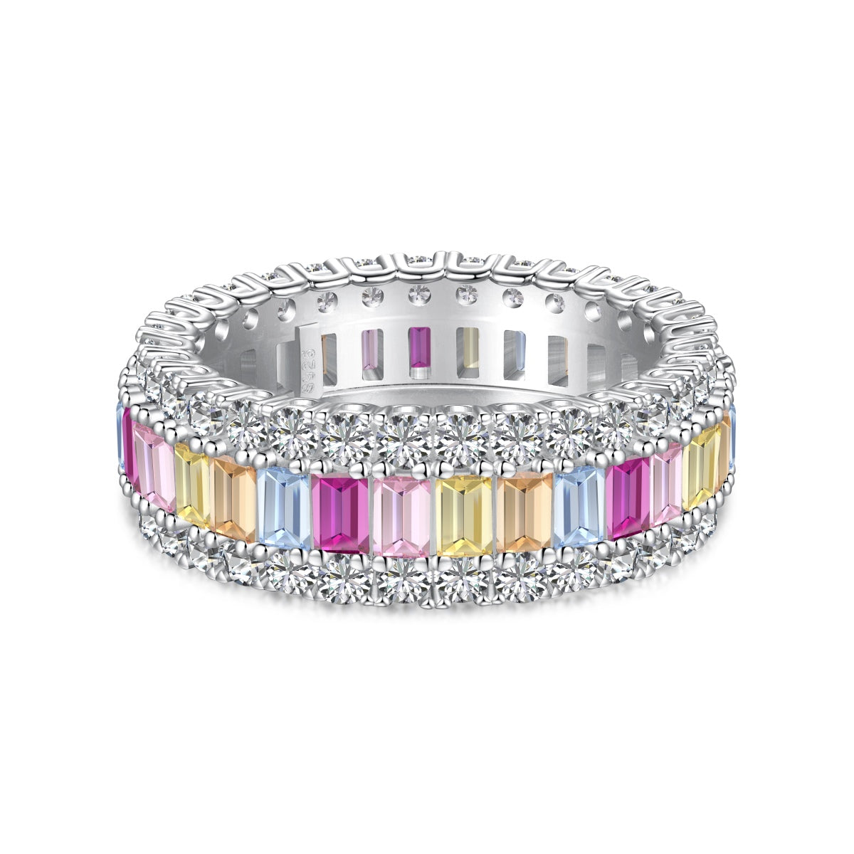 [Kincade Jewelrys]Dainty Colorful Radiant Cut Daily Ring