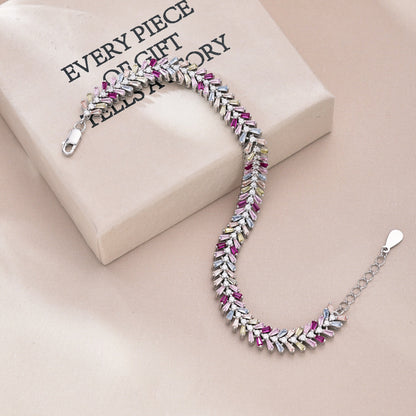 [Kincade Jewelery]Dainty Radiant Emerald Cut Daily Bracelet