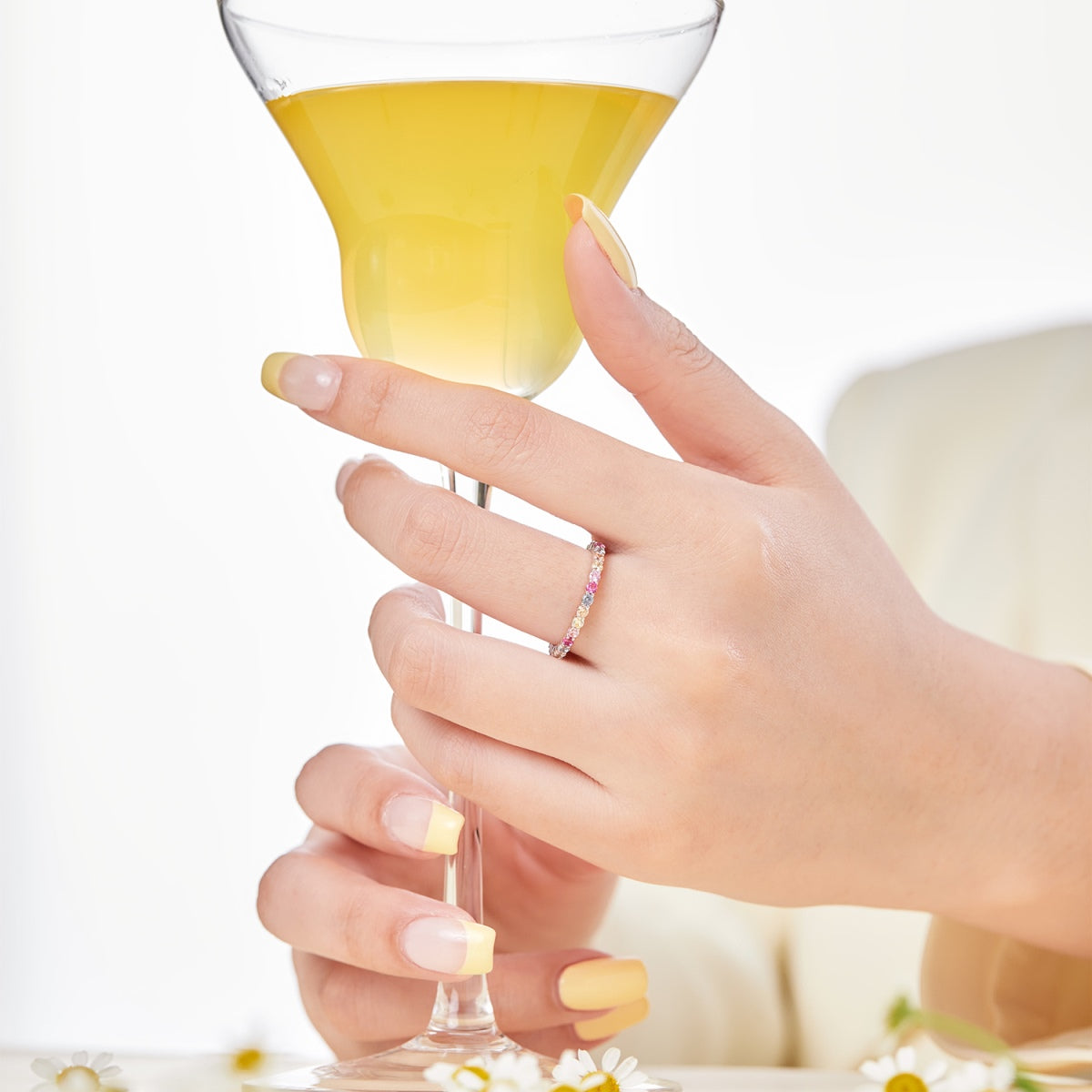 [Kincade Jewelrys]Elegant Vivid Round Cut Daily Ring