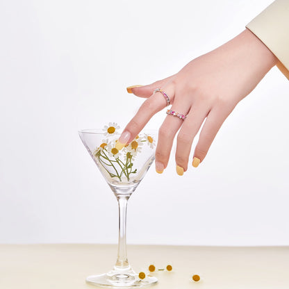 [Kincade Jewelrys]Dazzling Polychromatic Multi cut Daily Ring