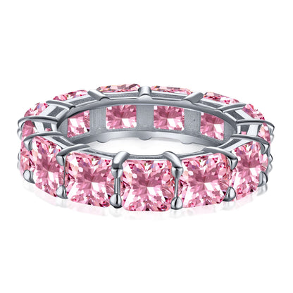 [Kincade Jewelery]Elegant Princess Cut Tennis Ring