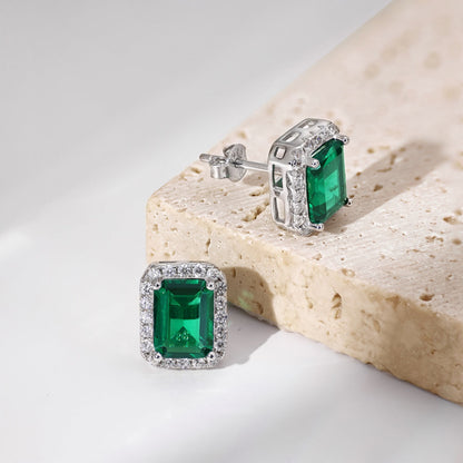 [Kincade Jewelrys]Luxurious Dainty Emerald Cut Banquet Earrings