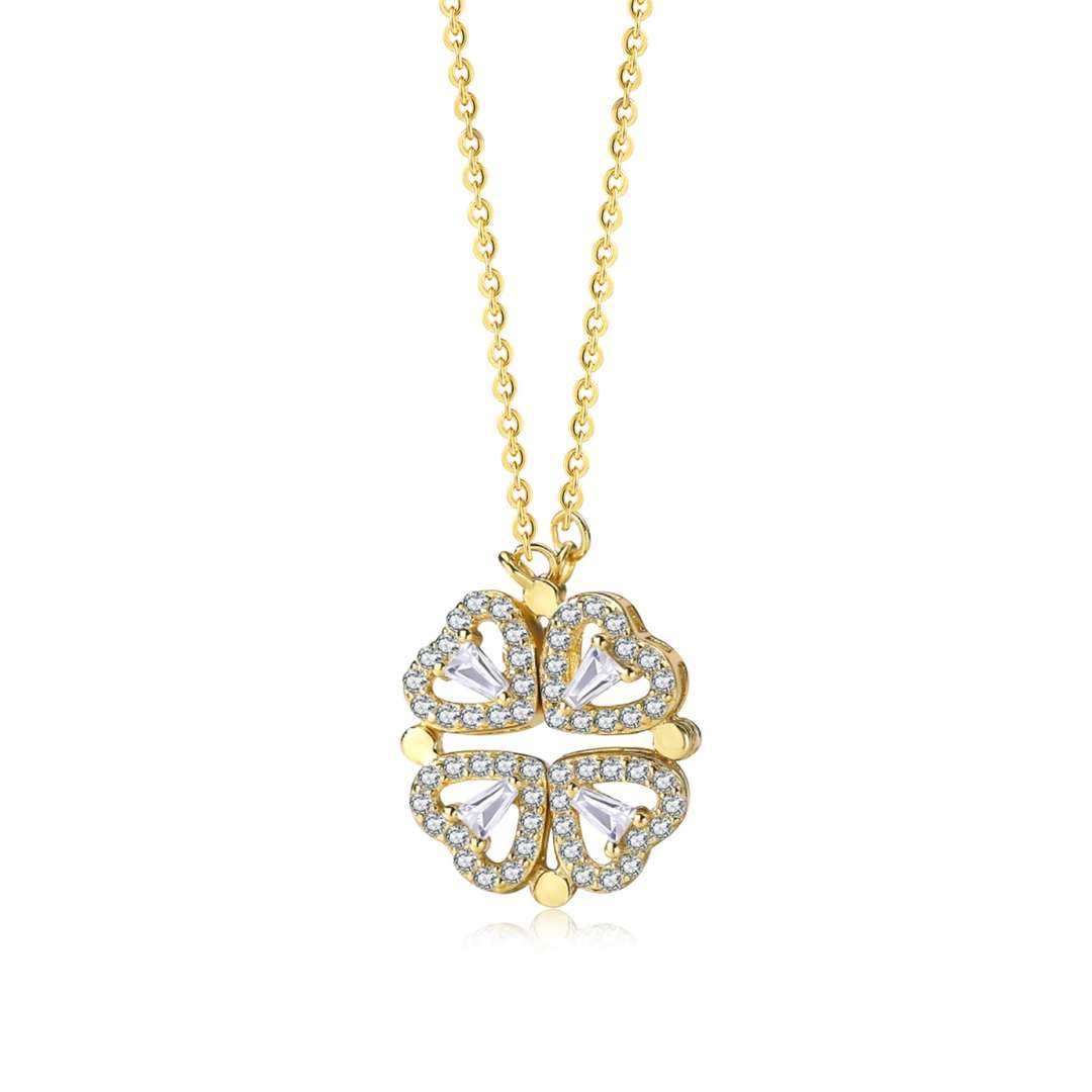 [Kincade Jewelrys]Ornate Heart Cut Flower Shape Necklace