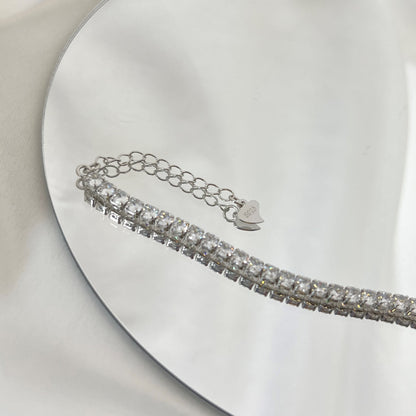 [Kincade Jewelrys]Sparkling Round Cut Daily Bracelet