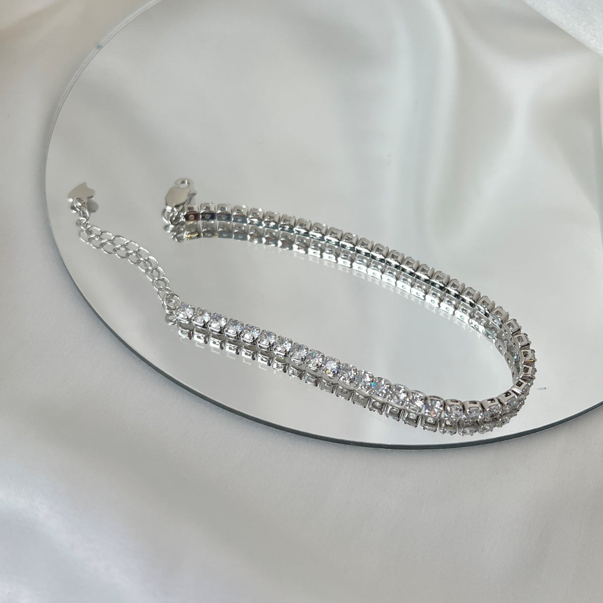 [Kincade Jewelery]Sparkling Round Cut Daily Bracelet