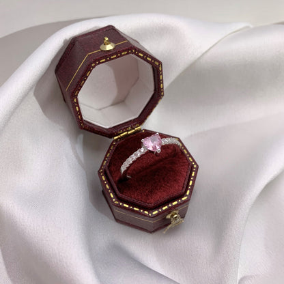 [Kincade Jewelrys]0.5 Carat CaratEternity Charming Heart Shape Lover Ring