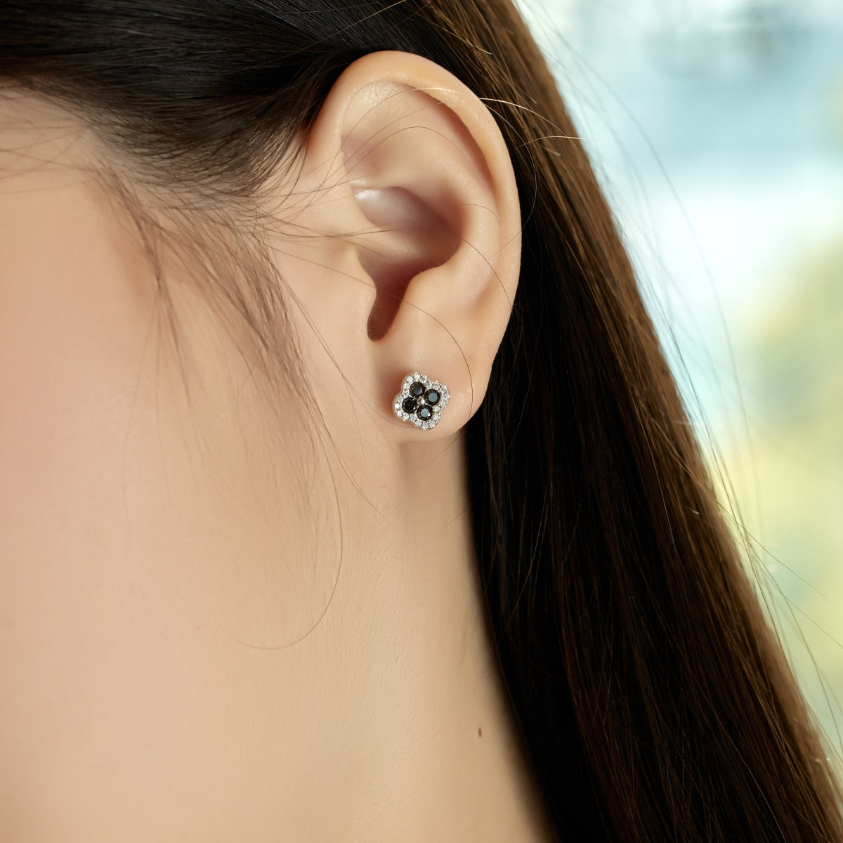 [Kincade Jewelery]Four-Leaf Kincade Flower Shaped Earrings