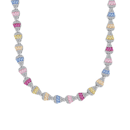 [Kincade Jewelery]Radiant Colorful Rainbow Necklace