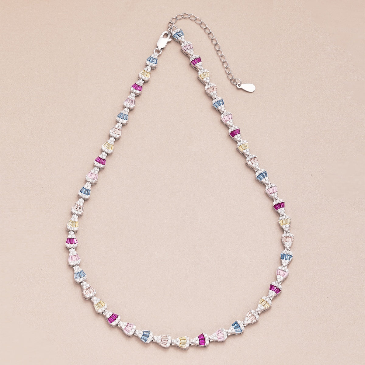 [Kincade Jewelery]Radiant Colorful Rainbow Necklace