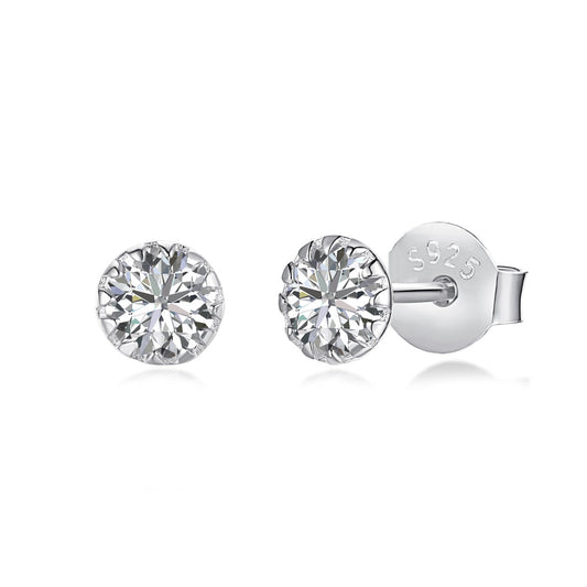 [Kincade Jewelrys]Sparkling Colorful Round Shape Earrings