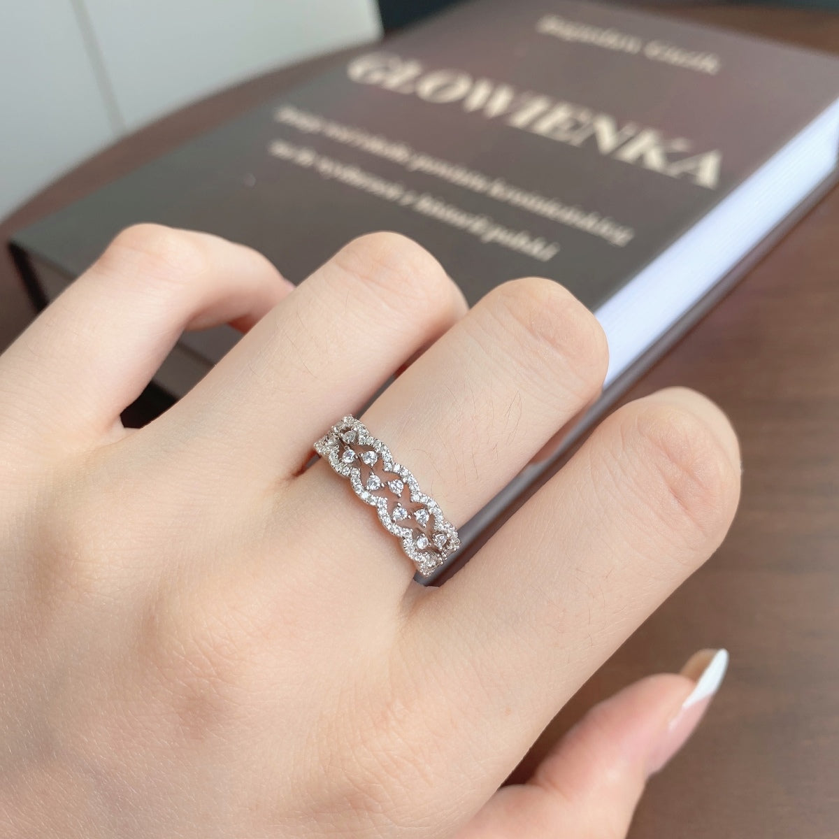 [Kincade Jewelrys]Elegant Resplendent Round Shape Party Ring