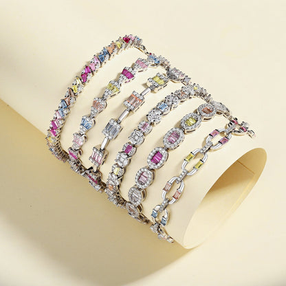 [Kincade Jewelrys]Dainty Charming Emerald Cut Daily Bracelet
