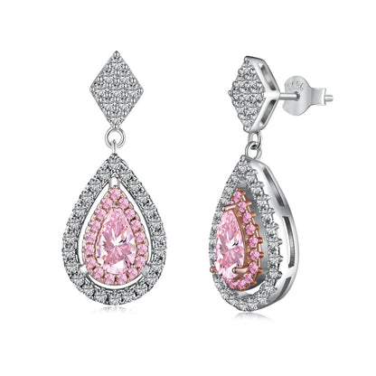 [Kincade Jewelrys]Ornate Delicate Water Drop Shape Banquet Earrings