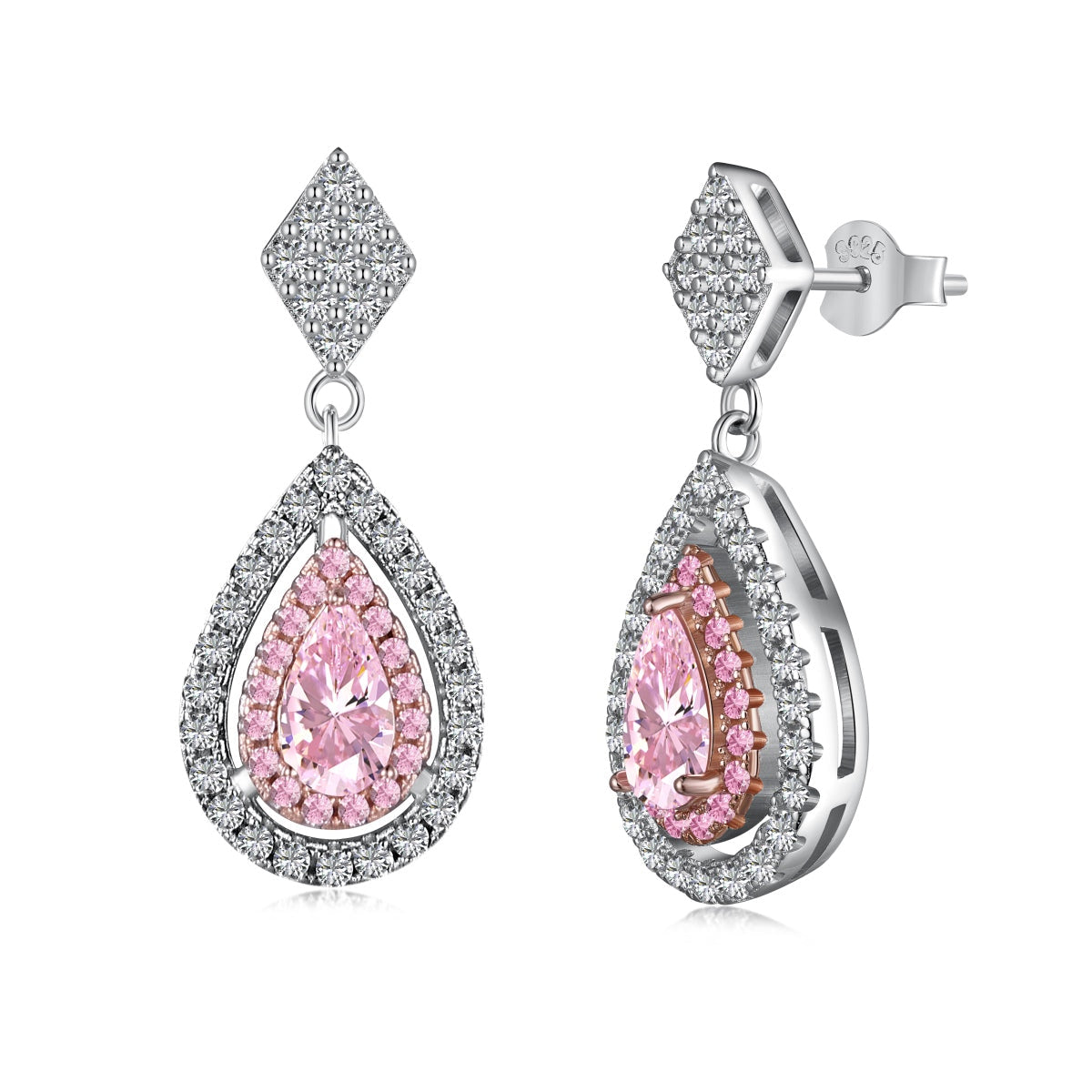 [Kincade Jewelery]Ornate Delicate Water Drop Shape Banquet Earrings