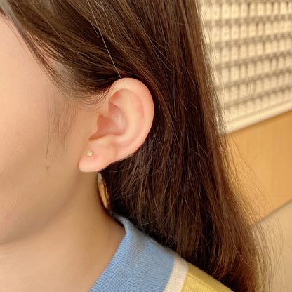 [Kincade Jewelery]Delicate Solitaire Earrings