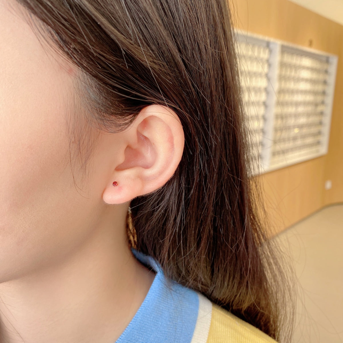 [Kincade Jewelery]Delicate Solitaire Earrings