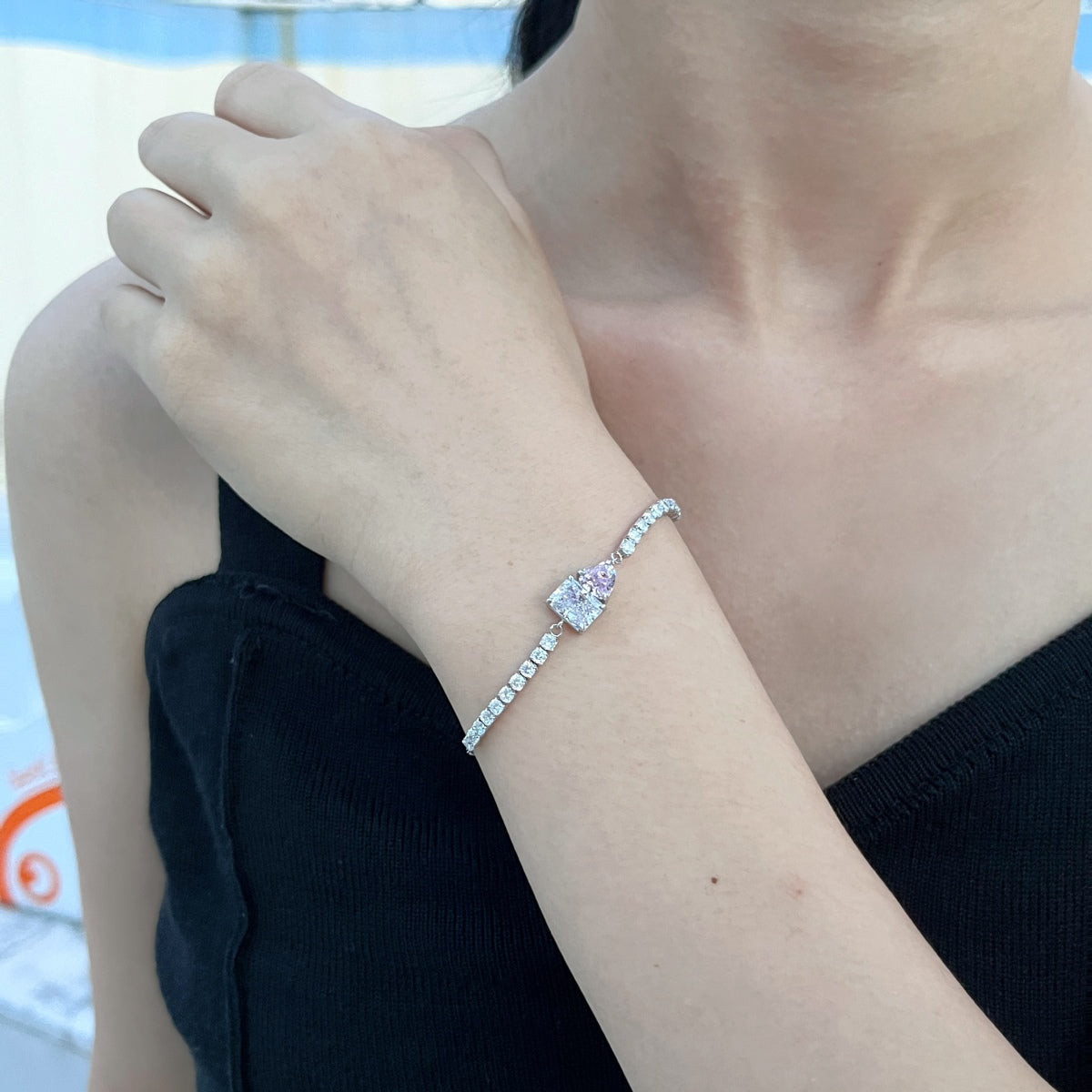 [Kincade Jewelrys]Dazzling Unique Multi Shape Lover Bracelet