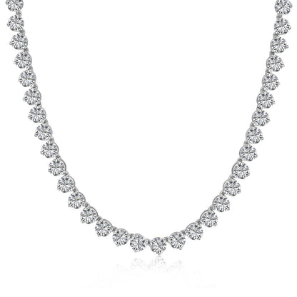 [Kincade Jewelery]Ornate Heart Cut Tennis Necklace